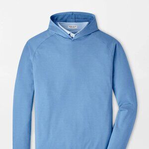 Peter Millar M  Men's Crown Sport Pine Performance Blue Fade Hoodie $140